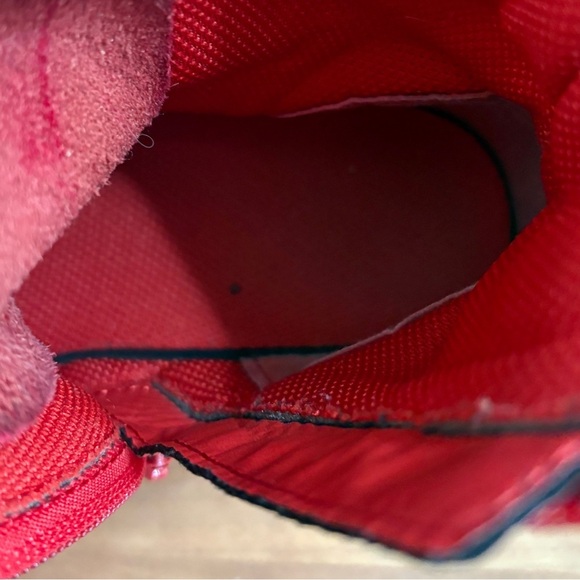 Dr. Marten's Red Kids Combat Lace Up Leather Boots with Size Zipper Youth size 3 - Picture 9 of 16